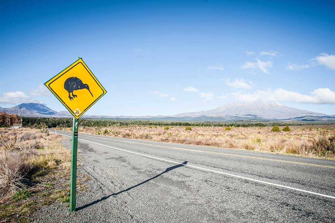 Roadsign Tongariro Nationalpark