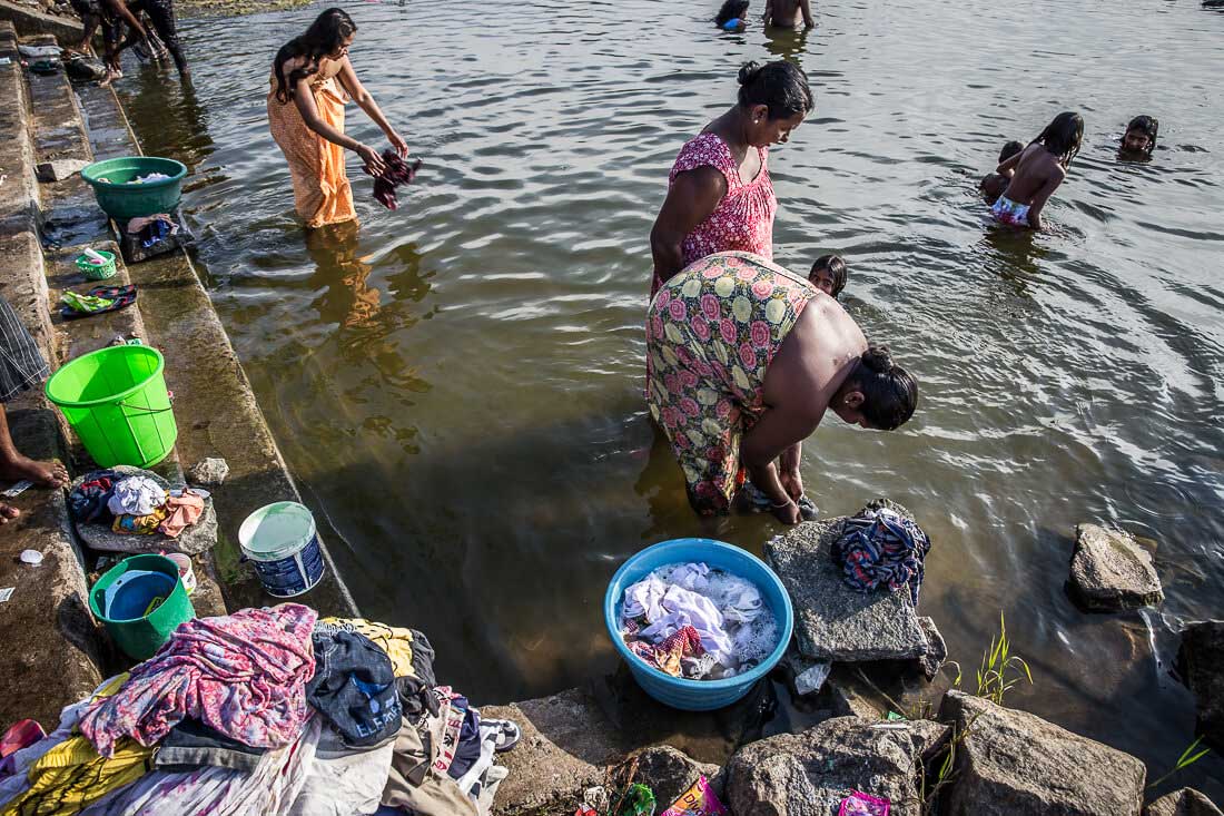 Teefplückerin in Sri Lanka