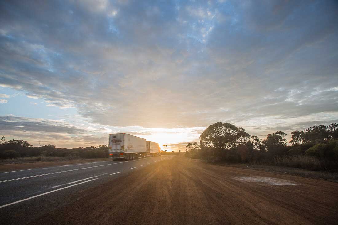 Roadtrain in Australien