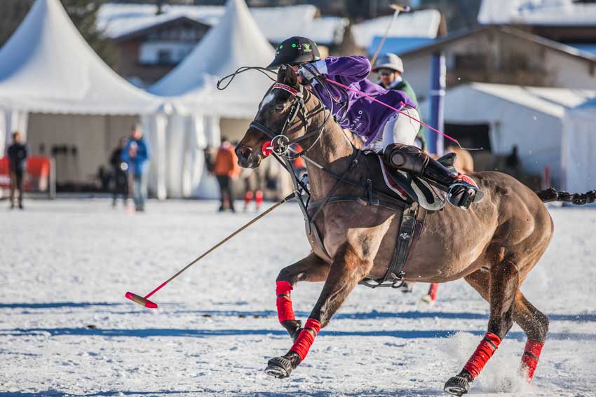 Polo Reiter beim Polo Spiel in Kitzbühel