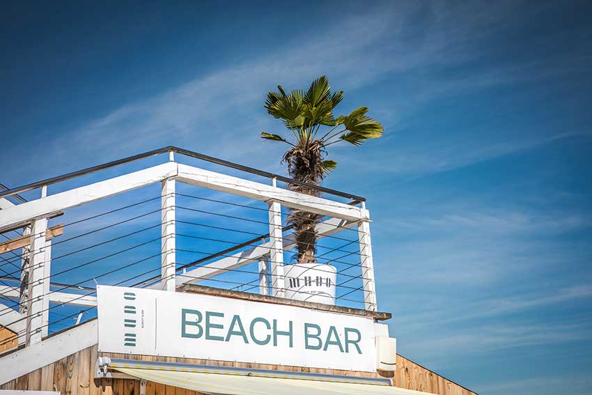 Beach Bar in Sopot in Polen